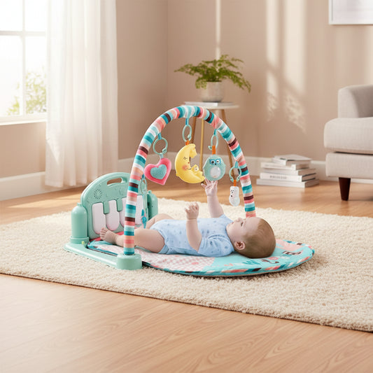 Baby Fitness Stand Music Play Gym Activity Toys Newborn Piano Crawling Blanket Pedal Game Pad Early Education 0-36 Months Gifts
