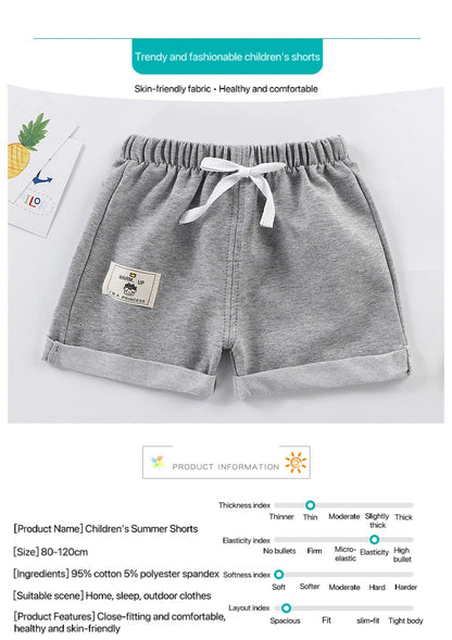 Unisex Cotton Summer Kids Shorts