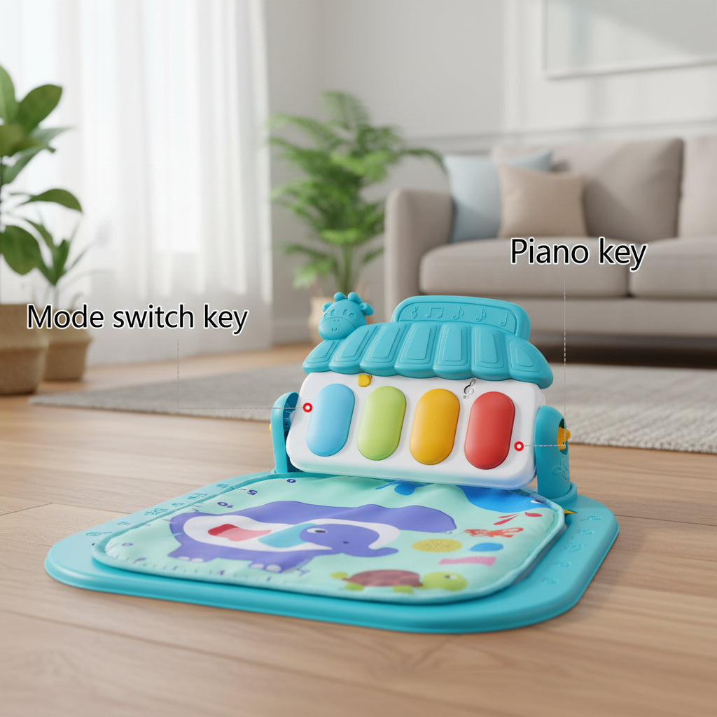Baby Fitness Stand Music Play Gym Activity Toys Newborn Piano Crawling Blanket Pedal Game Pad Early Education 0-36 Months Gifts