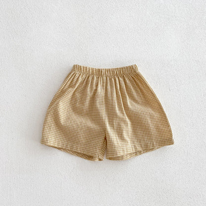 Cotton Checkered Baby Suit  (1-3 Years Old)
