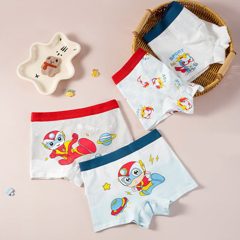 Children's breathable boxer shorts