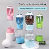 Portable Pet Outdoor Water Dispenser with Trash Box