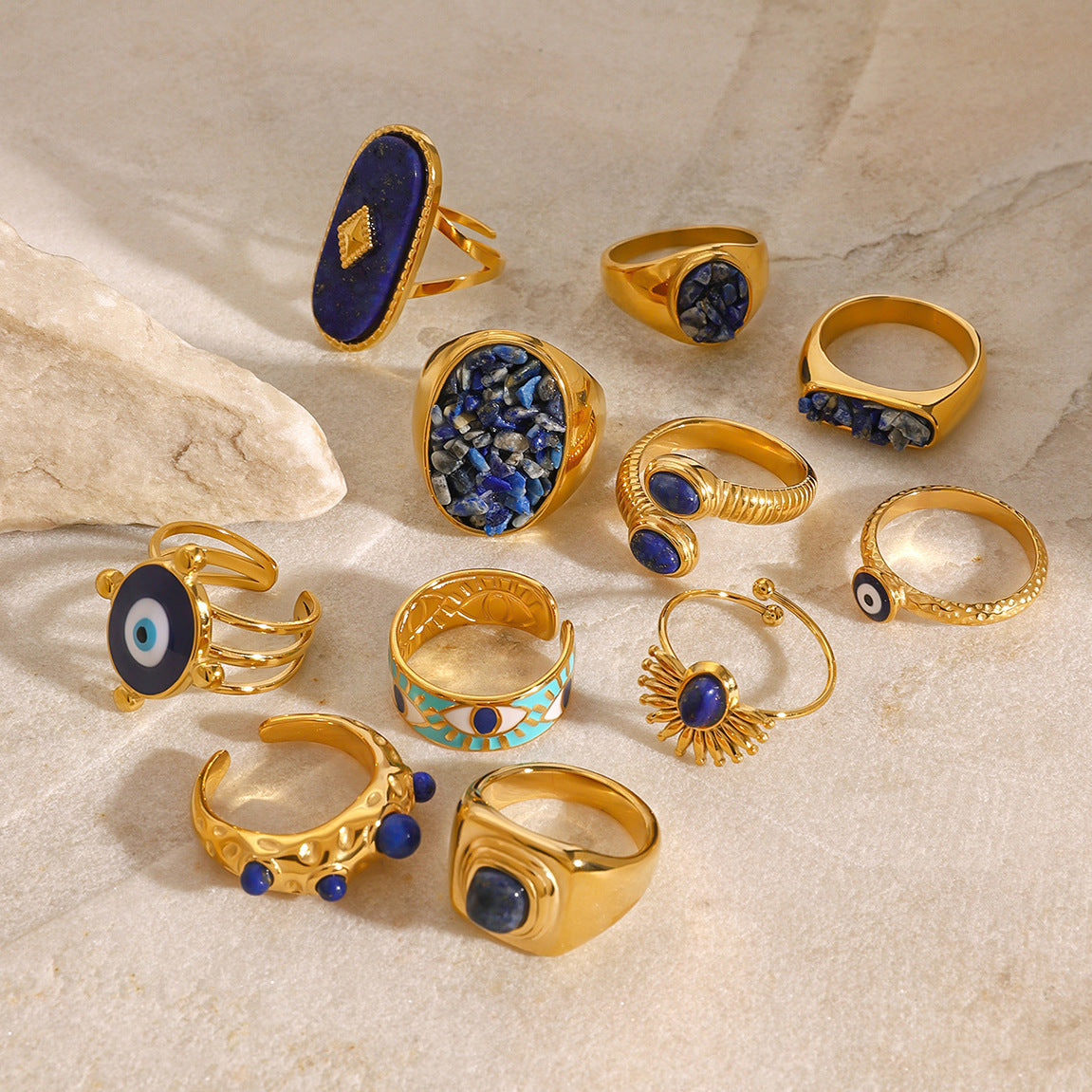 Ring with Natural Stone