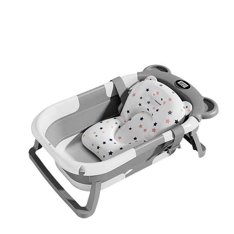 Newborn Foldable Baby Bath Tub with Temperature Indicator
