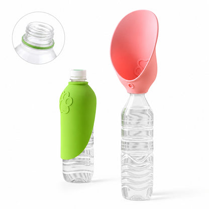 Silicone Pet Water Dispenser with Lanyard