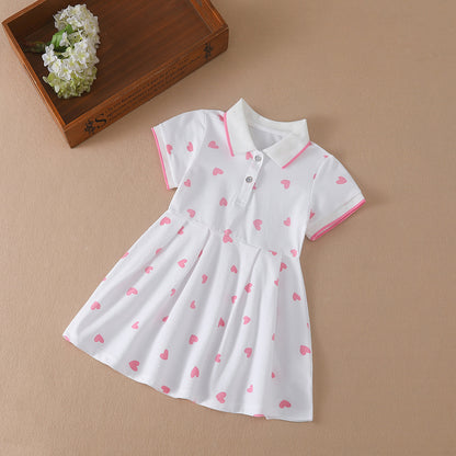 Girls Cotton A-Line Dress