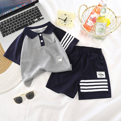 Children's summer short-sleeved short-pants set