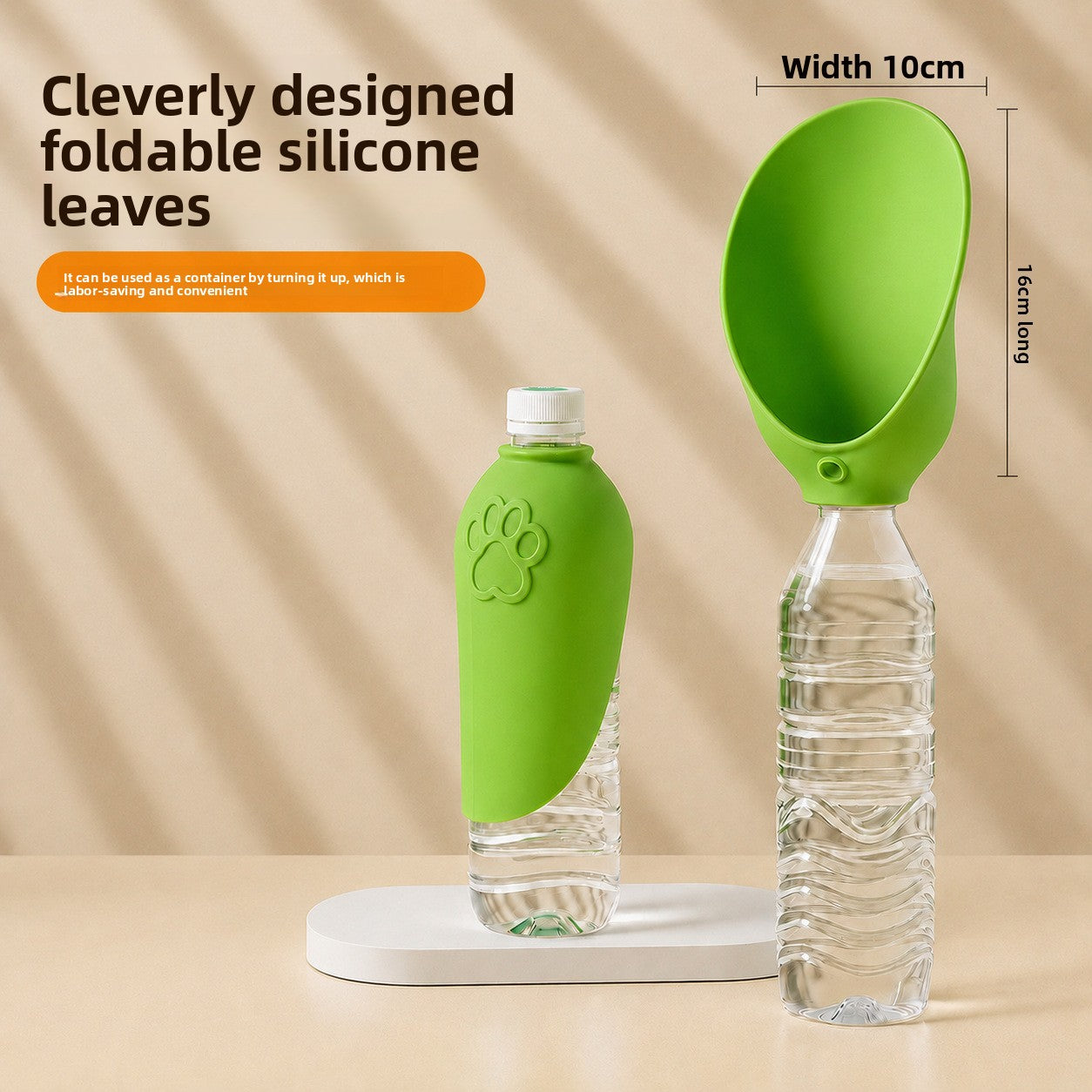 Silicone Pet Water Dispenser with Lanyard