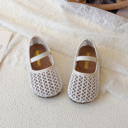 Girls Breathable Mesh Slip On Shoes