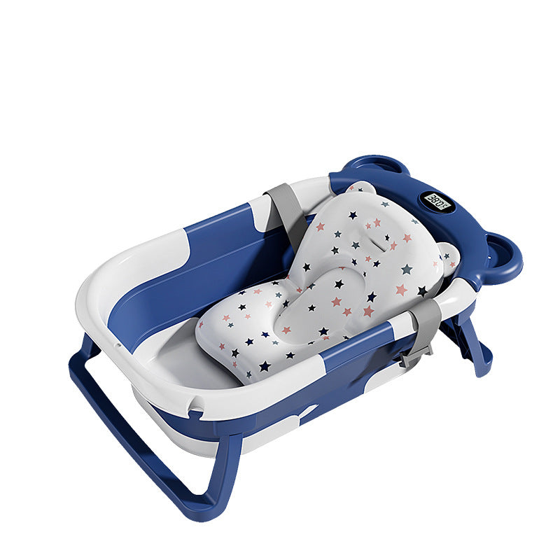 Newborn Foldable Baby Bath Tub with Temperature Indicator