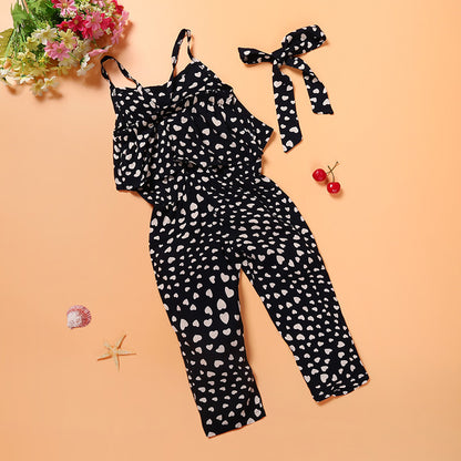 Cute halter one-piece children's clothing