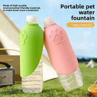 Silicone Pet Water Dispenser with Lanyard