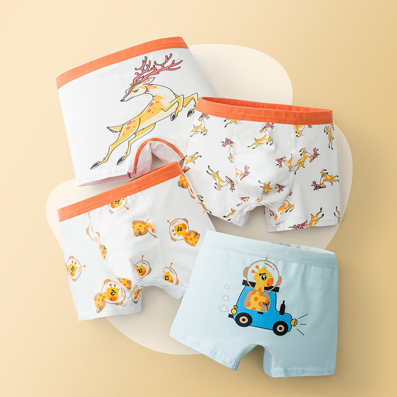 Children's breathable boxer shorts