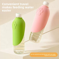 Silicone Pet Water Dispenser with Lanyard