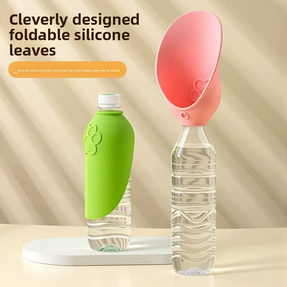 Silicone Pet Water Dispenser with Lanyard