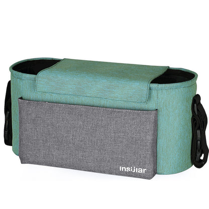 Portable waterproof baby stroller hanging bag