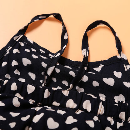 Cute halter one-piece children's clothing