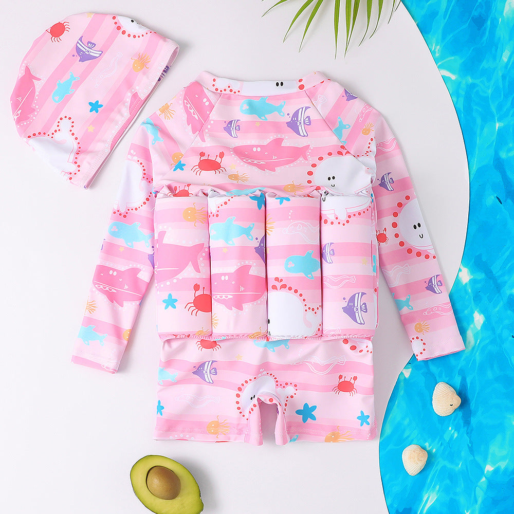 Children's Buoyancy Swimwear with Sun Protection