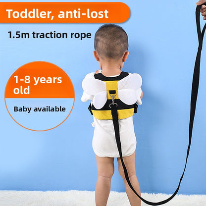 Children's anti-lost traction rope backpack