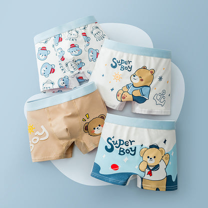 Children's breathable boxer shorts