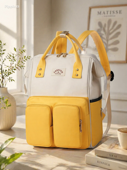 Multifunctional Diaper Backpack with Insulation