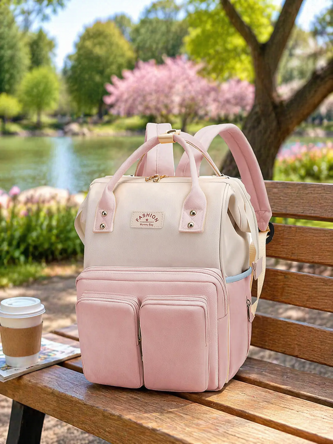 Multifunctional Diaper Backpack with Insulation